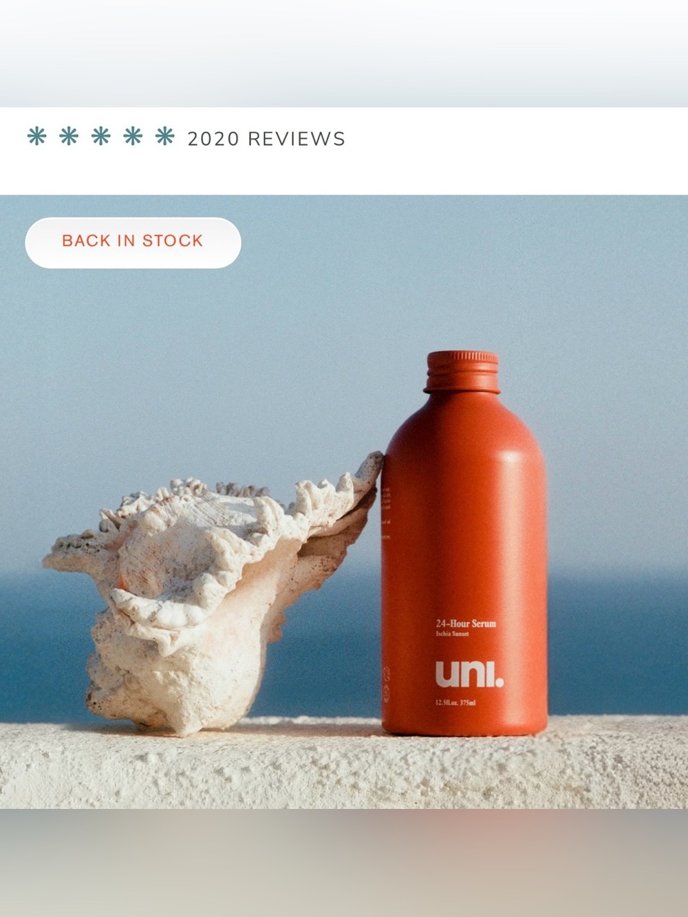 Uni/24-Hour Body Serum/NIB! SEALED! Unisex!